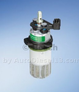 Electric fuel pump in-line