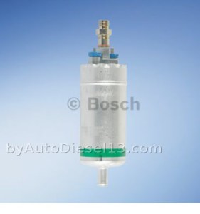 Electric fuel pump in-line