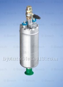 Electric fuel pump in-line