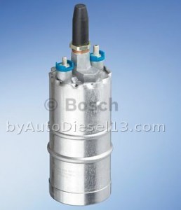 Electric fuel pump in-line