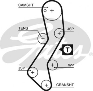 Timing belt GATES 5251xs