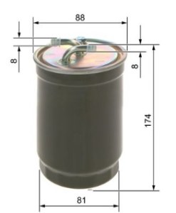 N6172 FILTRE DIESEL VW
