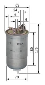 N6174 FILTRE DIESEL VAG