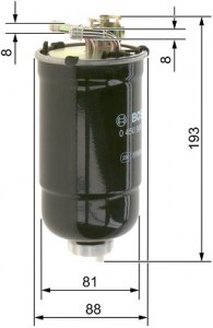 N6322 FILTRE DIESEL SKODA