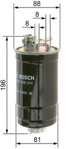 N6374 FILTRE DIESEL VAG