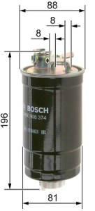 N6374 FILTRE DIESEL VAG