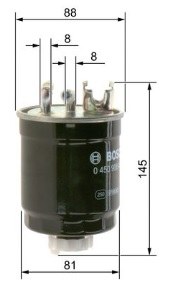 N6409 FILTRE DIESEL VAG