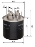 N6458 FILTRE DIESEL AUDI