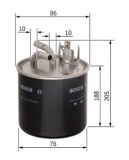 N6459 FILTRE DIESEL VAG