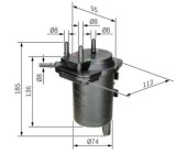 N6468 FILTRE DIESEL CR RENAULT