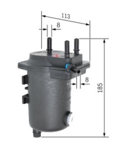 N7009 FILTRE DIESEL RENAULT