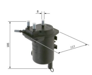 N7011 FILTRE DIESEL RENAULT