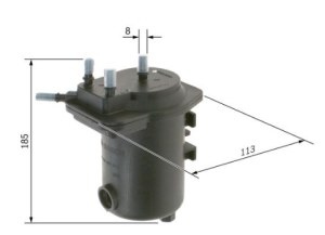 N7012 FILTRE DIESEL RENAULT