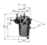 FILTRE DIESEL RECHAUFFEUR
