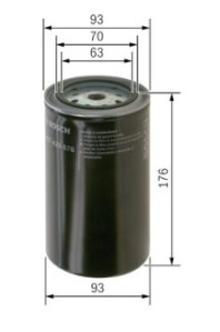 N9676 FILTRE DIESEL PL DAF
