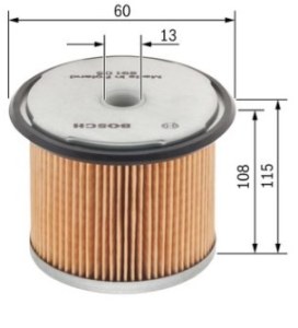 N1365 FILTRE DIESEL AGRICOLE