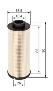 N1704 FILTRE DIESEL MB