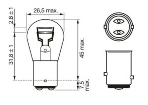 LPE BTE P21/5W PURE LIGHT 12V