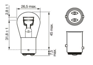LPE BTE P21/5W PURE LIGHT 12V