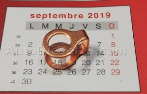 Double joint de cuivre mercedes 8X12X1 ecart 14.6mm