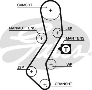 Courroie de distribution GATES 5451xs MAZDA FORD