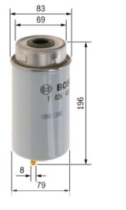 N2040 FILTRE DIESEL FORD