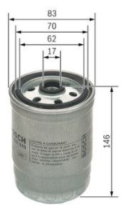 N2043 FILTRE DIESEL SAAB