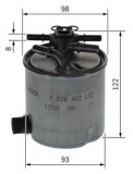 N2072 FILTRE DIESEL RENAULT