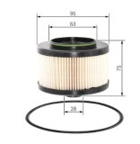 N2083 FILTRE DIESEL CHRYSLER
