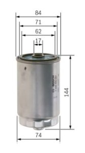 N2097 FILTRE DIESEL HYUNDAI