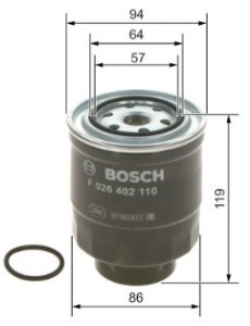 N2110 FILTRE DIESEL TOYOTA