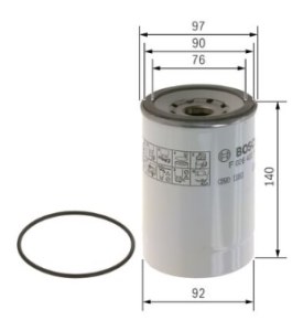 N2118 FILTRE DIESEL PL VOLVO