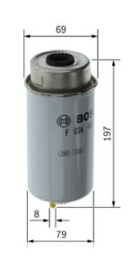 N2122 FILTRE DIESEL FORD