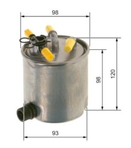 N2182 FILTRE DIESEL NISSAN