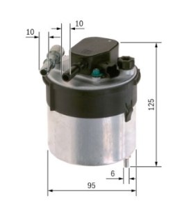 N2204 FILTRE DIESEL FORD