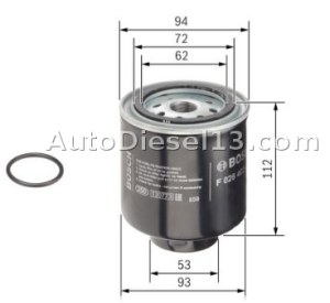 N2223 FILTRE DIESEL MITSUBISHI