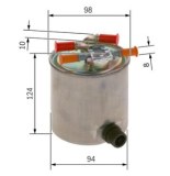 N2742 FILTRE DIESEL NISSAN