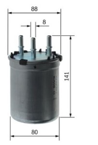 N2834 FILTRE DIESEL AUDI