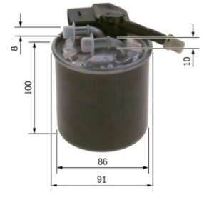 N2839 FILTRE DIESEL MB