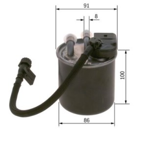 N2841 FILTRE DIESEL MB