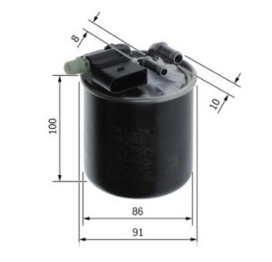 N2844 FILTRE DIESEL MB