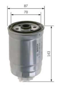 N2848 FILTRE DIESEL DODGE