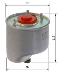N2864 FILTRE DIESEL FORD